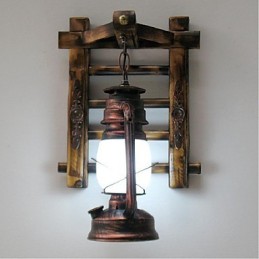 Chinês retro nostalgia criativa iluminação querosene lâmpada lanternas arandelas de parede luz de parede