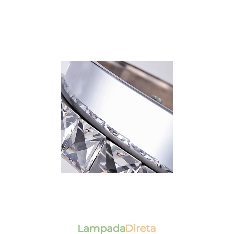Cristal Flush Mount Moderno Contemporâneo Sala de Estar Cama Jantar Crianças Metal