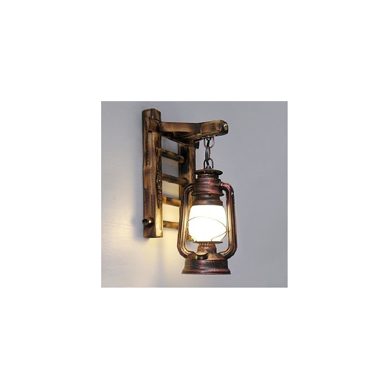 Chinês retro nostalgia criativa iluminação querosene lâmpada lanternas arandelas de parede luz de parede