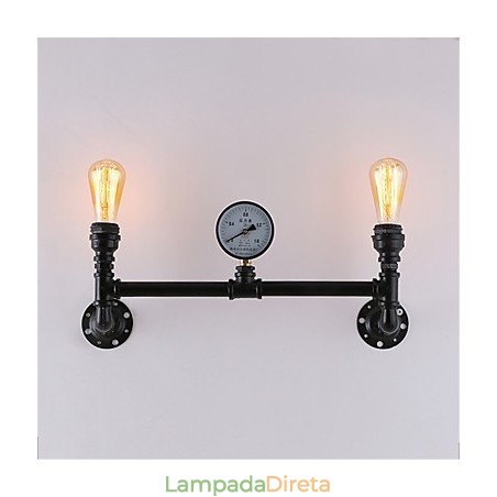 2 Cabeças Vintage Industrial Pipe Wall Lights Preto Luzes Criativas Restaurante Café Bar Decoração iluminação 2 Cabeças Vintage Industrial Pipe Wall Lights Preto Luzes Criativas Restaurante Café Bar Decoração iluminação