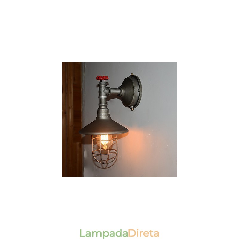 Nova luminária de parede estilo loft retrô vintage industrial Edison luminária pendente