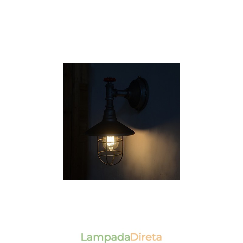 Nova luminária de parede estilo loft retrô vintage industrial Edison luminária pendente