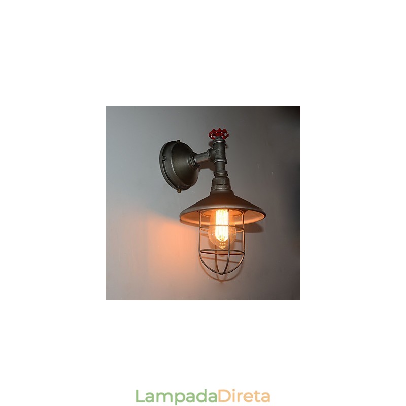 Nova luminária de parede estilo loft retrô vintage industrial Edison luminária pendente