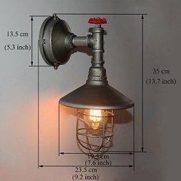 Nova luminária de parede estilo loft retrô vintage industrial Edison luminária pendente
