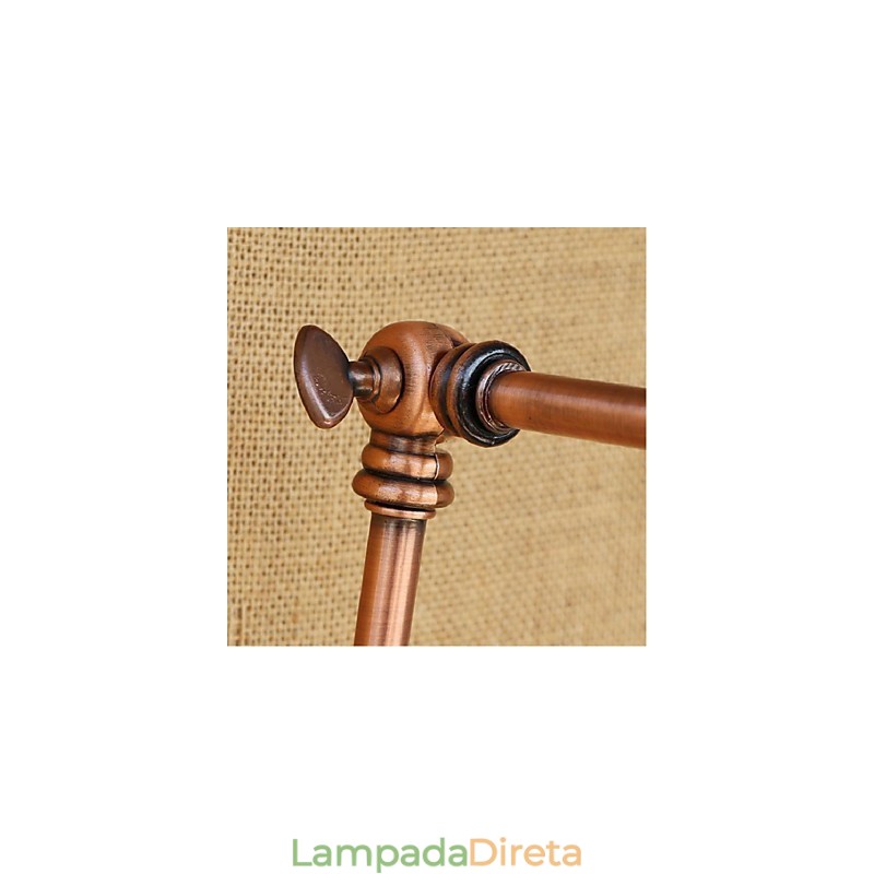 Braço longo Meio ferrugem Retro Criativo Nostalgic Retrátil Dobrável Arandelas de Parede Luz de Parede
