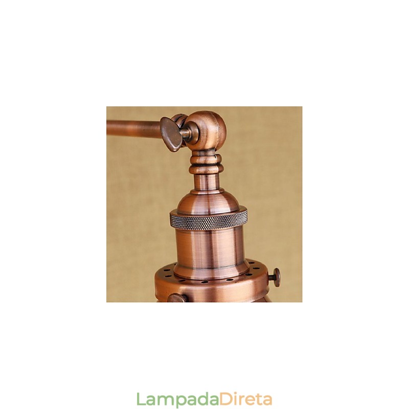 Braço longo Meio ferrugem Retro Criativo Nostalgic Retrátil Dobrável Arandelas de Parede Luz de Parede