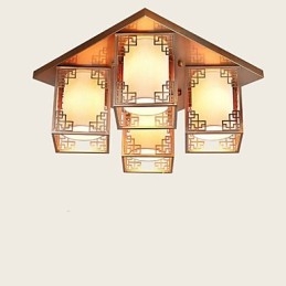 Uma atmosfera de iluminação de teto de ferro de lâmpadas de estilo chinês