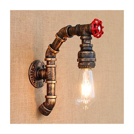 Luminária de parede rústica Lodge Antique Latão para iluminação ambiente Luminária de parede rústica Lodge Antique Latão para iluminação ambiente