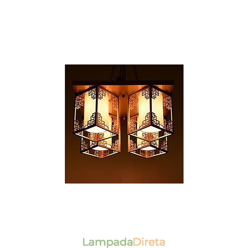 Uma atmosfera de iluminação de teto de ferro de lâmpadas de estilo chinês