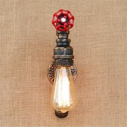 Luminária de parede rústica Lodge Antique Latão para iluminação ambiente