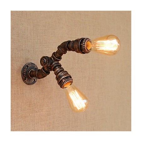 Pintura rústica de chalé para arandelas de parede com luz ambiente Pintura rústica de chalé para arandelas de parede com luz ambiente