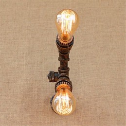 Pintura rústica de chalé para arandelas de parede com luz ambiente