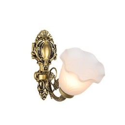 Recurso de pintura country para arandelas de parede estilo mini uplight, luminária de parede