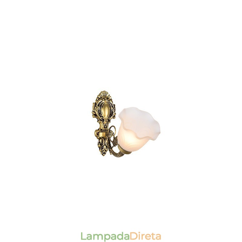 Recurso de pintura country para arandelas de parede estilo mini uplight, luminária de parede