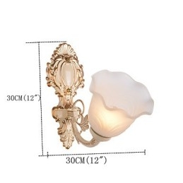 Recurso de pintura country para arandelas de parede estilo mini uplight, luminária de parede