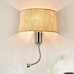 O quarto do hotel Quarto Corredor Tecido Abajur Abajur de cabeceira com interruptor de abajur americano