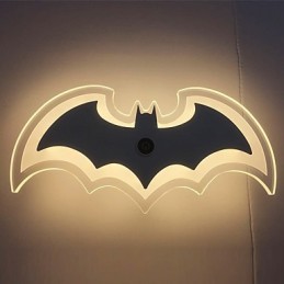 Moderno acrílico morcego luz de parede lâmpada de cabeceira arandelas de parede luzes de corredor V