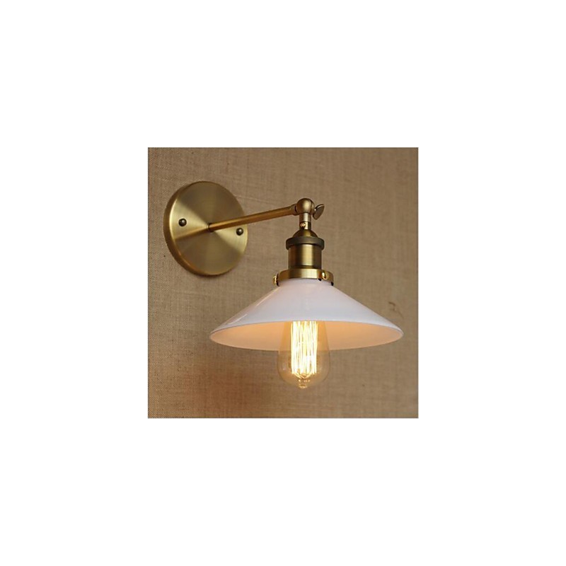 Moderno Contemporâneo Country Retro Antique Latão Recurso para Mini Estilo Ambiente Iluminação de Parede