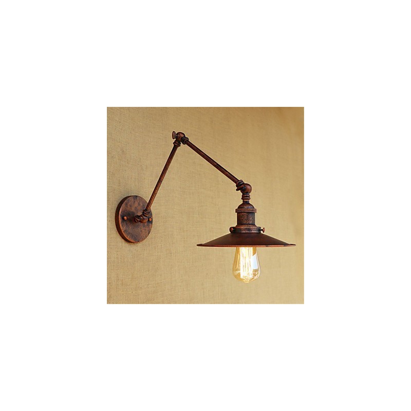 Pintura rústica estilo chalé country retrô para balanço com braço oscilante estilo mini e luz ambiente