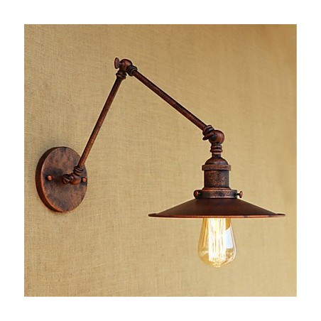 Pintura rústica estilo chalé country retrô para balanço com braço oscilante estilo mini e luz ambiente Pintura rústica estilo chalé country retrô para balanço com braço oscilante estilo mini e luz ambiente