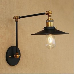Pintura rústica estilo chalé country retrô para balanço com braço oscilante estilo mini e luz ambiente