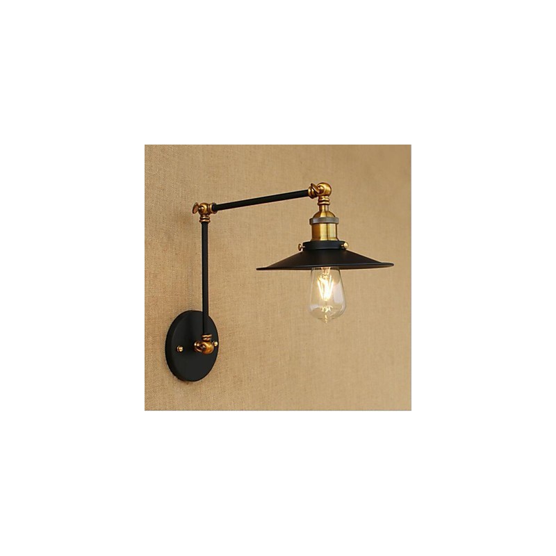 Pintura rústica estilo chalé country retrô para balanço com braço oscilante estilo mini e luz ambiente