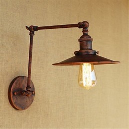 Pintura rústica estilo chalé country retrô para balanço com braço oscilante estilo mini e luz ambiente
