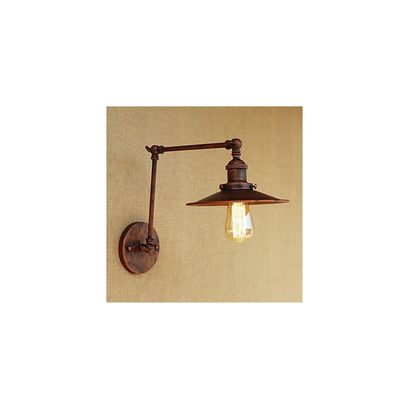 Pintura rústica estilo chalé country retrô para balanço com braço oscilante estilo mini e luz ambiente