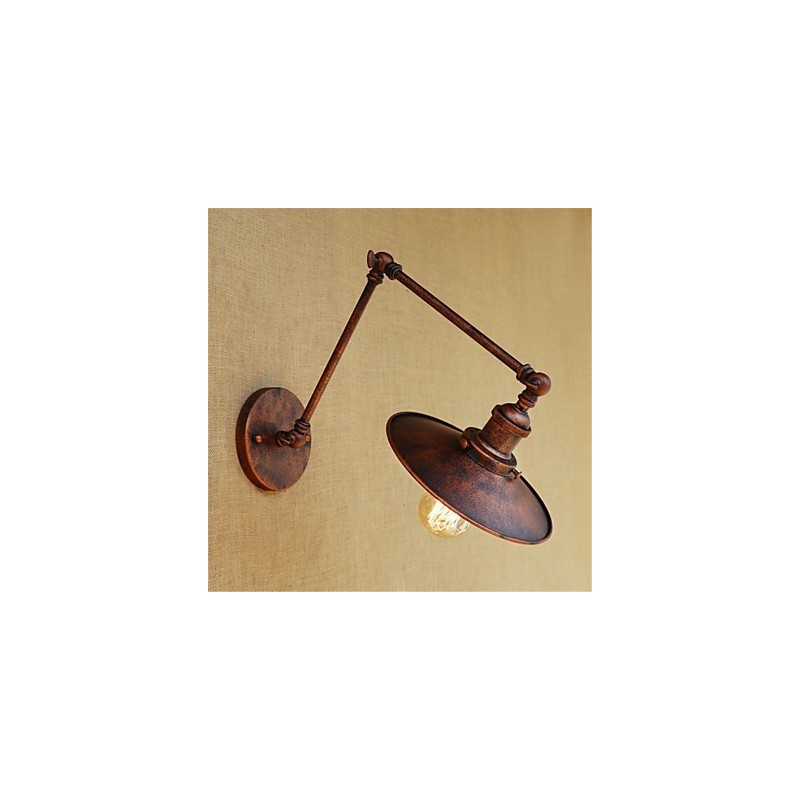 Pintura rústica estilo chalé country retrô para balanço com braço oscilante estilo mini e luz ambiente