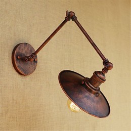 Pintura rústica estilo chalé country retrô para balanço com braço oscilante estilo mini e luz ambiente