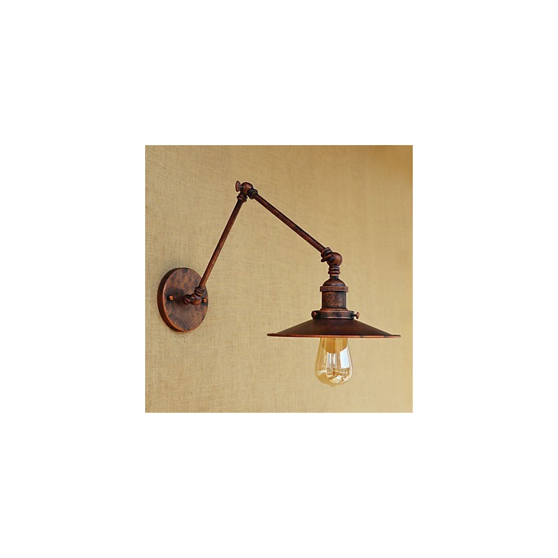 Pintura rústica estilo chalé country retrô para balanço com braço oscilante estilo mini e luz ambiente