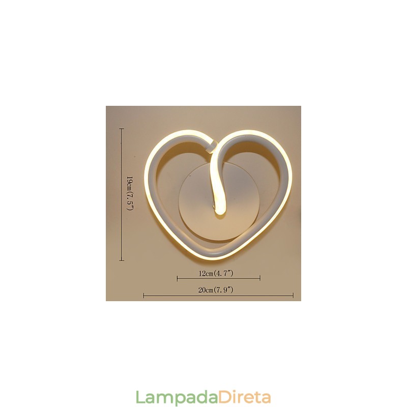 Luminária de cabeceira moderna e minimalista para quarto, luminária de parede, iluminação para varanda, corredor, escadas, sala de estar criativa
