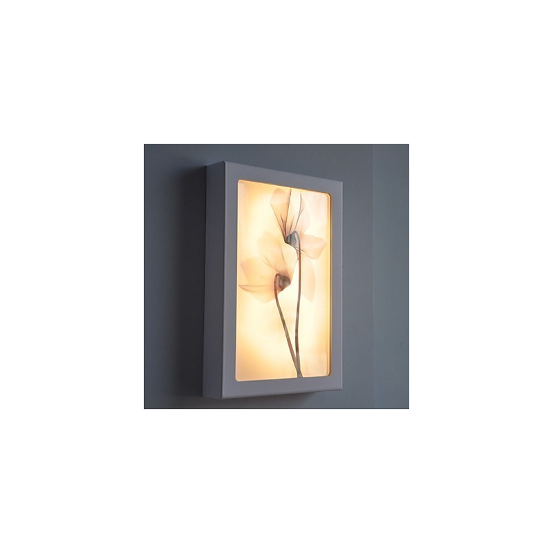 Pintura moderna contemporânea integrada, recurso de pintura contemporânea para arandelas de parede com luz ambiente