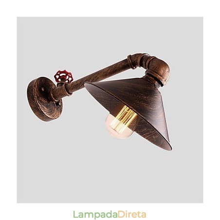 Luzes de parede de tubo de água estilo industrial retrô criativo country metal restaurante café bares mesa de bar arandelas de parede Luzes de parede de tubo de água estilo industrial retrô criativo country metal restaurante café bares mesa de bar arandelas de parede