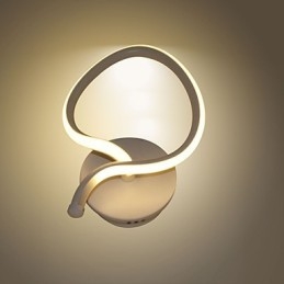 Luminária de parede moderna minimalista, luminária de cabeceira criativa para corredor, iluminação de alumínio