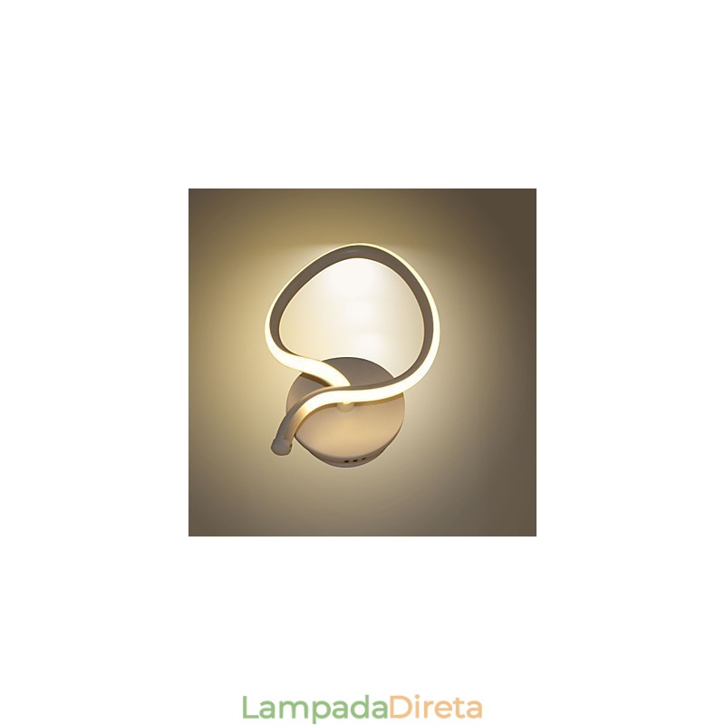 Luminária de parede moderna minimalista, luminária de cabeceira criativa para corredor, iluminação de alumínio