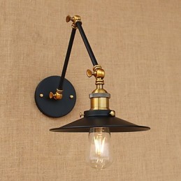Luminária de parede industrial vintage de latão, luminária de parede, iluminação doméstica, decoração interna, luminária de parede