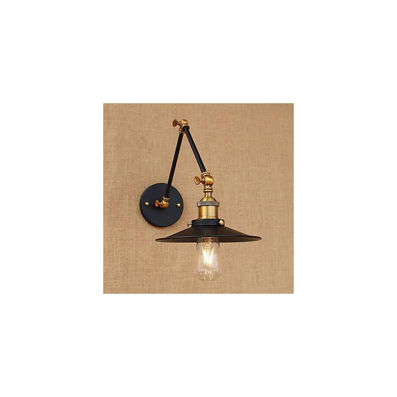 Luminária de parede industrial vintage de latão, luminária de parede, iluminação doméstica, decoração interna, luminária de parede