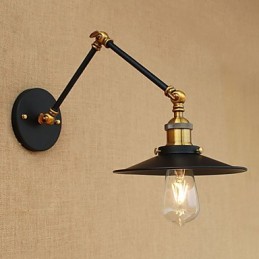 Luminária de parede industrial vintage de latão, luminária de parede, iluminação doméstica, decoração interna, luminária de parede