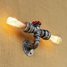 Recurso de pintura retrô country para arandelas de parede de luz ambiente estilo mini