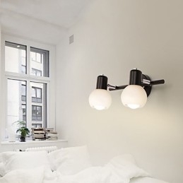 Luminária de parede galvanizada rústica Lodge para iluminação de banheiro Downlight