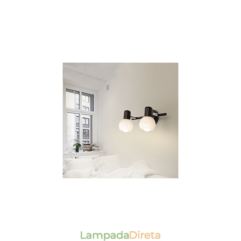 Luminária de parede galvanizada rústica Lodge para iluminação de banheiro Downlight