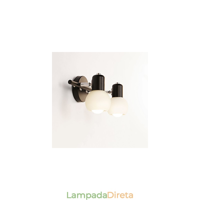Luminária de parede galvanizada rústica Lodge para iluminação de banheiro Downlight