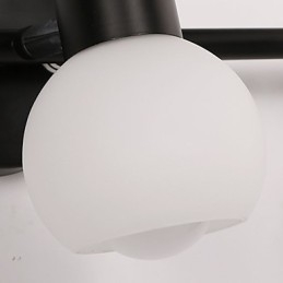 Luminária de parede galvanizada rústica Lodge para iluminação de banheiro Downlight