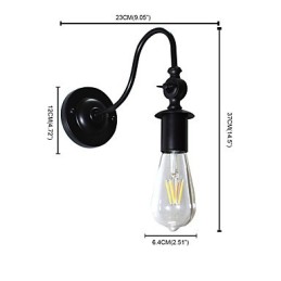 Luminária de parede de ferro Buzz Light Wall Lamp Dumb Black Lightsaber Lamp On Wall