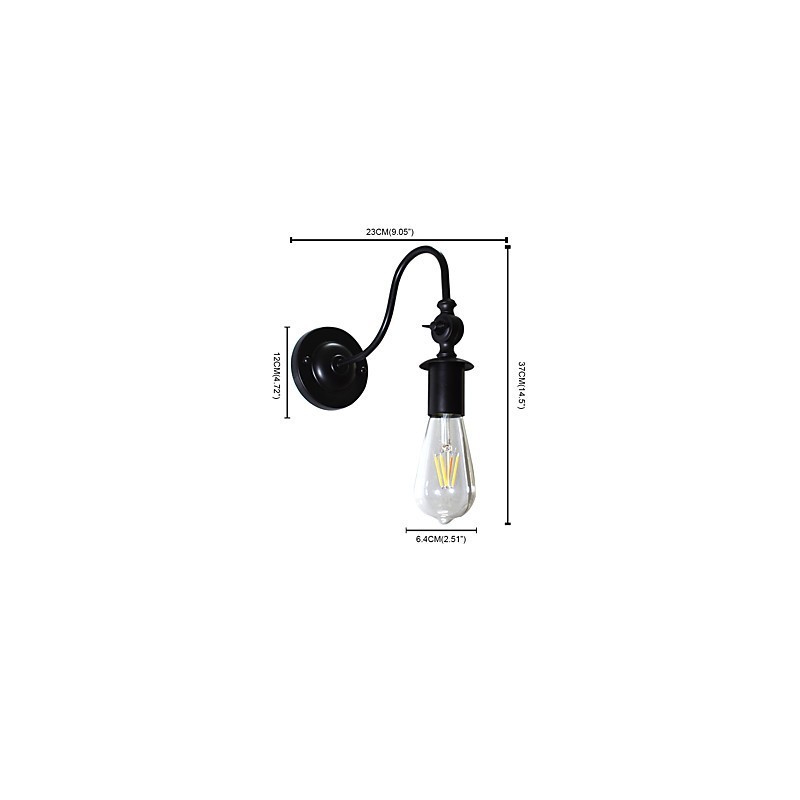Luminária de parede de ferro Buzz Light Wall Lamp Dumb Black Lightsaber Lamp On Wall
