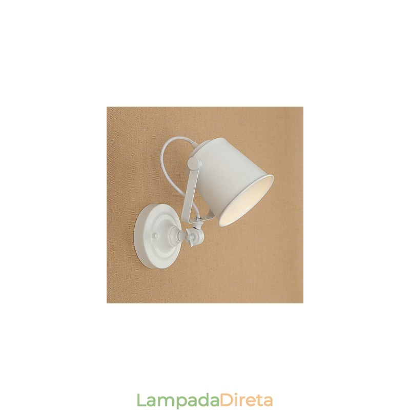 Pintura retrô country com recurso ajustável para braço oscilante, proteção para os olhos, luminária de parede embutida, luz de parede