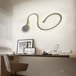 Luminária de cabeceira moderna e minimalista para quarto, luminária de parede para sala de estar, corredor e escadas