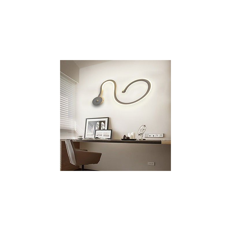Luminária de cabeceira moderna e minimalista para quarto, luminária de parede para sala de estar, corredor e escadas