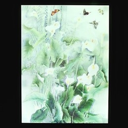 Pintura moderna contemporânea integrada, recurso de pintura contemporânea para arandelas de parede com luz ambiente